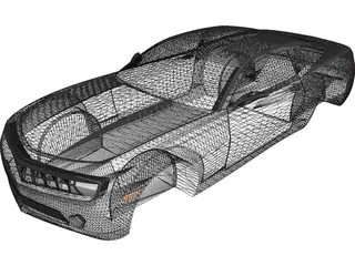 Chevrolet Camaro Body (2010) 3D Model preview