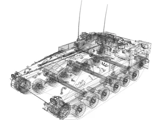 MCV-80 Warrior 3D Model preview