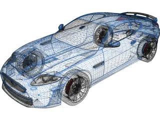 Jaguar XKR-S (2012) 3D Model preview