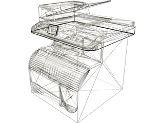 Printer HP 3D Model preview