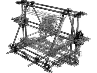 3D Printer 3D Model preview