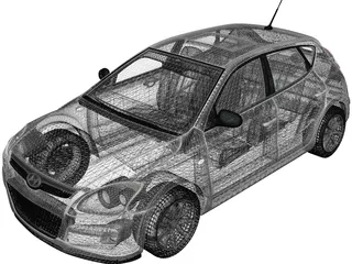 Hyundai i30 (2010) 3D Model preview
