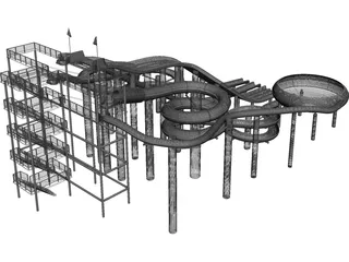 Waterpark 3D Model preview