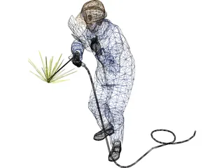 Welder Worker 3D Model preview