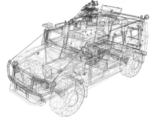 GAZ 2975 Tiger 3D Model preview