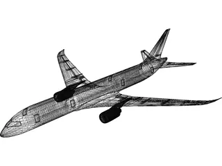 Boeing 767 3D Model preview