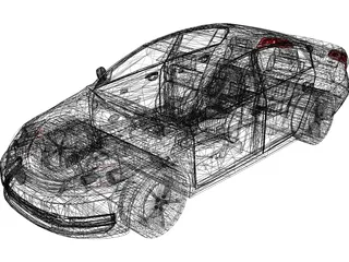 Volkswagen Passat (2011) 3D Model preview