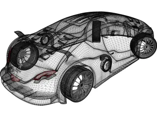 Peugeot Spectral Concept 3D Model preview
