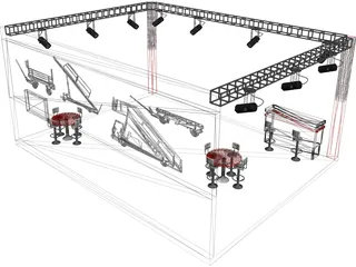 Exhibition Stand Ersel 3D Model preview