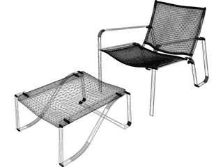 Dalio Chair 3D Model preview