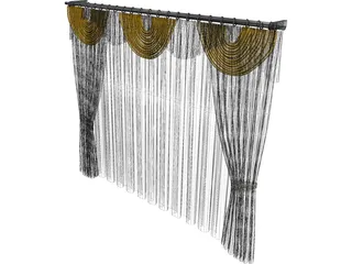 Curtain 3D Model preview