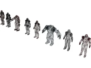 Iron Man Collection 3D Model preview