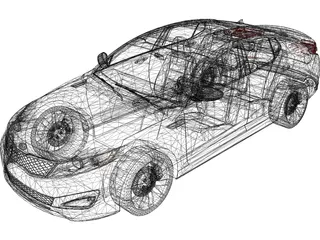 Kia Optima SX GDI 3D Model preview