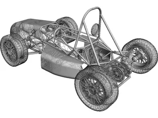 UTSA FSAE Car (2009) 3D Model preview