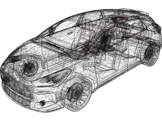 Citroen DS5 (2012) 3D Model preview