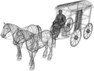 Roman Carriage 3D Model preview