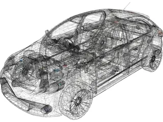 Volkswagen Gol G5 (2009) 3D Model preview
