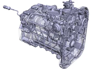 Gearbox Sadev BV SC90-20-SA 3D Model preview