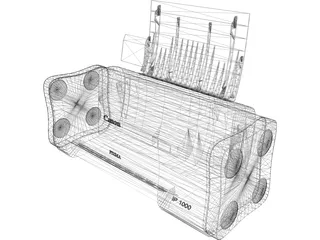 Canon Pixma iP1000 Printer 3D Model preview