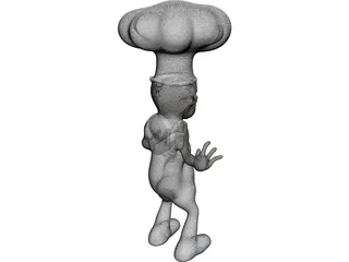 Angry Chef 3D Model preview