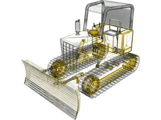 Bulldozer 3D Model preview