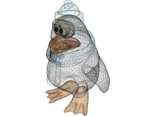 Penguin 3D Model preview