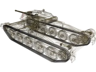 Crusader Tank 3D Model preview