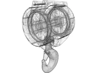 Crane Hook 15ton 3D Model preview