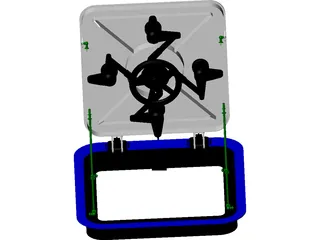 Watertight Steel Hatch Flush Type 3D Model preview
