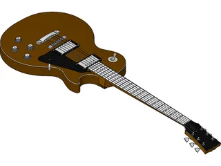 Gibson Les Paul Electric Guitar 3D Model preview