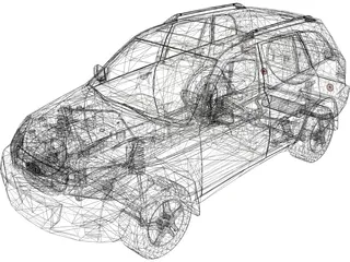 Chery Tiggo (2009) 3D Model preview