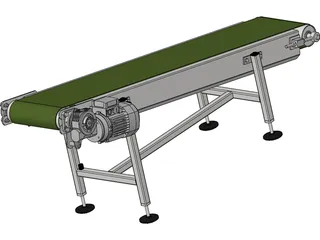 Conveyor Belt 3D Model preview