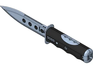 Folding Knife 3D Model preview