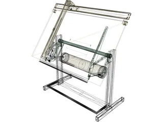 Drafting Table 3D Model preview