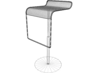 Modern Seat 3D Model preview