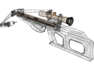 Modern Compound Crossbow 3D Model preview
