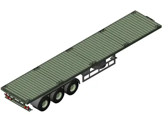 Tralier 3D Model preview