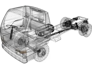 Isuzu NKR 3D Model preview