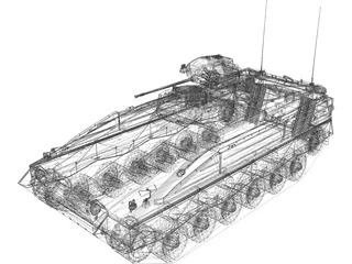IFV Marder-1A3 3D Model preview