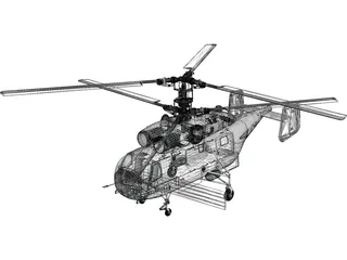 Kamov Ka-28 Helix 3D Model preview
