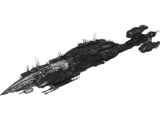 Commerce Guild Destroyer 3D Model preview