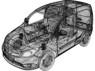 Mercedes-Benz Citan Compact 109CDI 3D Model preview