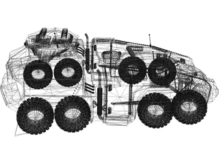 BTR Tank Future 3D Model preview