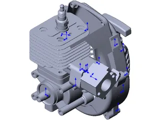 Zenoah G270 3D Model preview