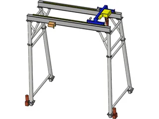 Gantry Crane 3D Model preview