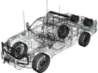Ford F-150 US Forest Service 3D Model preview