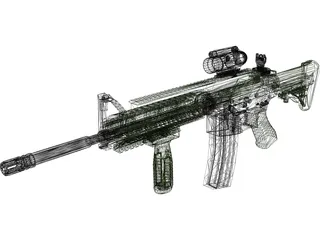 M4A1 3D Model preview