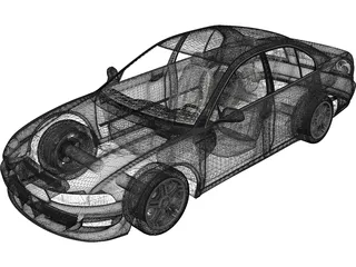 Mitsubishi Galant (2009) 3D Model preview