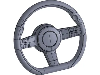Steering Wheel 3D Model preview