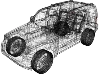 Jeep Cherokee (2008) 3D Model preview